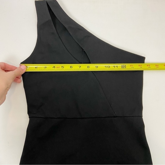 Superdown Nava Asymmetrical Mini Dress Black S - Picture 6 of 8